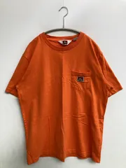 BEN DAVIS ベンデイビス Tシャツ/カットソー L オレンジ 無地 ワンポイント ブランドロゴ ミドル丈 半袖 クルーネック(丸首)