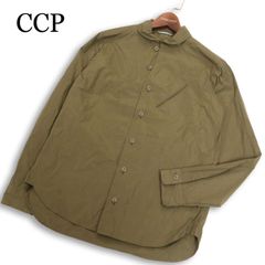 美品】CCP 【L】半袖カットソー ハイネック オリーブ サイクル 