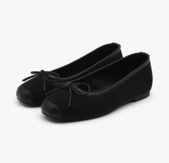 Mary Jane Crystal Ribbon Satin Flats - メルカリ