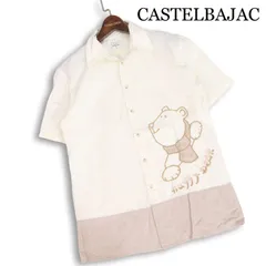 CASTELBAJAC カステルバジャック 春夏★ 半袖 クマ刺繍  切替 シャツ Sz.F レディースのサムネイル