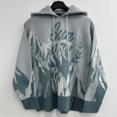 90 ROMANTIC CROWN レディース オーバーサイズ ニット フーディーのサムネイル