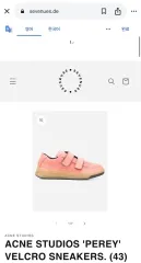 Acne Studios ペリー バックル スニーカー ダスティ ピンクのサムネイル