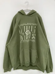HARLEY-DAVIDSON ハーレーダビッドソン パーカー 3XL カーキ コットン 裏起毛 前面プリント バックプリント ブランドロゴ プルオーバー 長袖