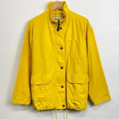 Eddie Bauer エディーバウアー カバーオール ジップアップ ジャケット オーバーシルエット アウトドア アウター コットン ドローコード ドロスト イエロー系 VINTAGE 古着 D616のサムネイル