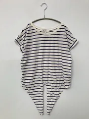 ROPE PICNIC ロペピクニック Tシャツ/カットソー 38 ホワイト ボーダー柄 半袖 クルーネック(丸首)
