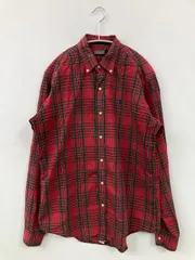 Polo by Ralph Lauren ポロバイラルフローレン シャツ/ブラウス 20 レッド チェック柄 ワンポイント ブランドロゴ ミドル丈 長袖 ボタンダウン