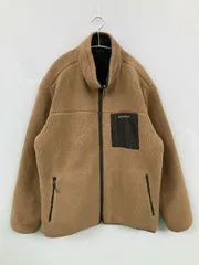 mont-bell モンベル ブルゾン XXL ベージュ ボア 無地 ワンポイント ブランドロゴ キルティング ミドル丈 フードなし ジップアップ