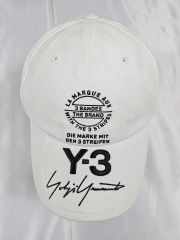 Y-3 ワイスリー アディダス ヨウジヤマモト ロゴ キャップ 白