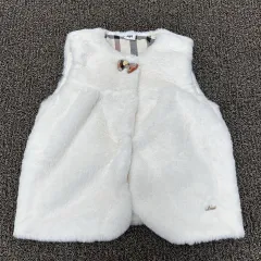 130 DAKS キッズ ファー ベスト 130サイズ