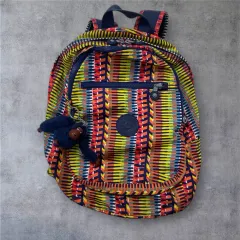 キプリング Kipling マルチカラー パターン バックパック