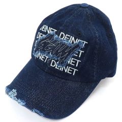 【中古】帽子 ヨンジュン(TOMORROW X TOGETHER) ボールキャップ ブルー YEONJUN GGUM x DEINET COLLABORATION MERCHANDISE