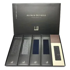 dunhill ダンヒル セリーヌ　靴下 5足セット 未使用品 25.0cm マルチカラー 毛　ポリエステル ナイロン メンズ ソックス  服飾小物 紳士用 ビジネスソックス ワンポイント刺繍 ネイビー ブラック 黒 紺 