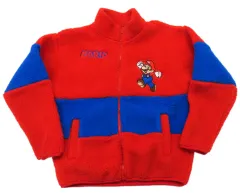 【中古】アウターウェア マリオ ボアジャケット(キッズ) レッド×ブルー 150サイズ 「スーパーマリオ」 ユニバーサル・スタジオ・ジャパン スーパーニンテンドーワールド限定