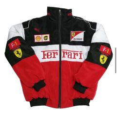 Ferrari F1 ジャケット フェイクレザー - メルカリ