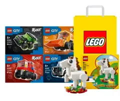 LEGOブロック4個入りバンドルパック + 午年限定モデルお買い物バッグ含む
