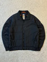 M レア) 00's NIKE ACG オールドスクール バイカラー 軽量ダウンジャケット ブラック