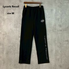 Lycoris Recoil 리콜리스·리코일 M 블랙 격레어 공식 굿즈 의류 바지 하의 스웨트 저지 이지 팬츠 룸웨어 룸 착용 로고 프린트 애니메이션 만화 카페 리코리코 니시키 우치 타카이 ■◇
