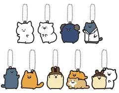 【中古】キーホルダー 全9種セット 「お文具といっしょ カプセルラバーマスコット ～耳が生えちゃったのです～」