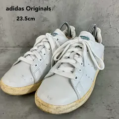 adidas originals アディダス オリジナルス スタンスミス STAN SMITH スニーカー 23.5cm S80025 ホワイト 白 グリーン 緑 本革 天然皮革 レザー ローカット シューズ 靴 レディース 人気モデル 定番 ★ ■■