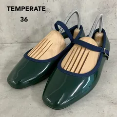 TEMPERATE  テンパレイト レインシューズ MARTA マルタ ローファー 36 約23cm グリーン 緑 レインパンプス 防水 雨靴 晴雨兼用 通勤 通学 オフィス カジュアル きれいめ 仕事 レディース 人気モデル 極美品 ★ ■■のサムネイル