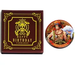 【中古】バッジ・ピンズ ポートガス・D・エース バースデープレミアム缶バッジ 「ワンピース」 麦わらストア限定