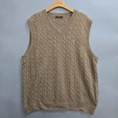 ダックス(DAKS) アルパカ ウール ブレンド ケーブル ニット ベスト 110のサムネイル