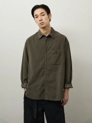 COMOLI ベタシャン プルオーバーシャツ OLIVE 2 - メルカリ