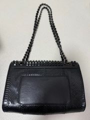 JRA認定日本製クロコダイルレザー ブラック チェーン付き長財布 - メルカリ