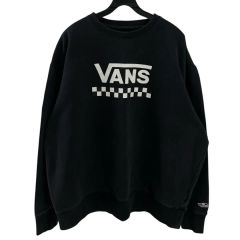 VANS × スタンダードカリフォルニアチェッカー ロゴ ロンT ブラック L 