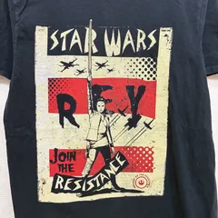 スターウォーズ STAR WARS レイ スカイウォーカー Rey Skywalker Tシャツ Mサイズ ブラック 古着 ユーズド ムービーTシャツ 映画 メンズ ユニセックス SF ストリート アメカジ アメリカン プリント グラフィック USA 輸入