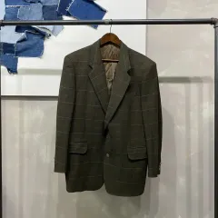(100) DAKS カジュアル Classic CHECK ブレーザー ジャケット