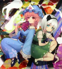 【中古】タペストリー 幽々子＆妖夢 illust.皆村春樹 B2正方形タペストリー 「東方Project」