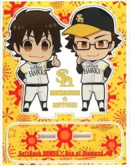 【中古】アクリルスタンド・アクリルパネル 沢村栄純＆御幸一也 アクリルキャラスタンド 「福岡ソフトバンクホークス×ダイヤのA」