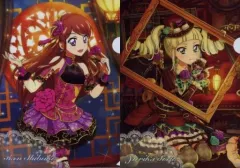 【中古】クリアファイル 紫吹 蘭＆藤堂ユリカ A4クリアファイルコレクション 「アイカツフォトonステージ」 アニメイト限定