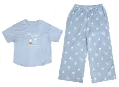 【中古】衣料雑貨 Take me to the pool! ラウンジセット ライトブルー Sサイズ 「ちいかわ なんか小さくてかわいいやつ×サンリオキャラクターズ×ユニクロ スイーツコレクション」のサムネイル