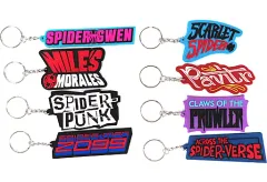 【中古】キーホルダー 全8種セット ラバーキーホルダー 「Happyくじ MARVEL スパイダーマン：アクロス・ザ・スパイダーバース」 D賞のサムネイル