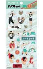 【新品】シール・ステッカー (2)梟谷学園高校＆音駒高校 クリアシール 「アニメ ハイキュー!!」