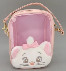 【中古】バッグ マリー ぬいぐるみクリアポーチ 「おしゃれキャット」 ディズニーストア限定