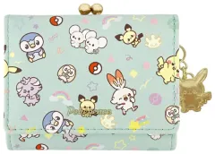 【中古】財布・パスケース 集合 ポケピース パターンイラストシリーズ 口金ミニ財布 ミント 「ポケットモンスター」