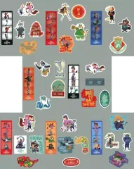 【中古】シール・ステッカー 全8種セット ステッカーセット 「Happyくじ ズートピア2」 K賞