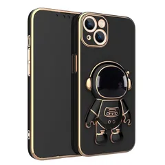 【新品】 For iPhone 12 Pro ケース [willo]可愛い 宇宙飛行士ケース 個性的 スタンド機能 軽量 薄型 耐衝撃 ストラップホール付き 携帯カバー 保護 1