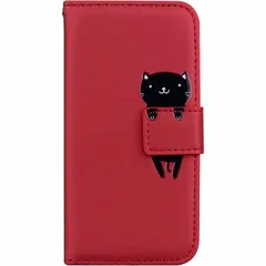 【新品】 【MIKKA】iphone16 Pro Max用 ケース 手帳型 カード収納 マグネット式 スタンド機能 可愛い (レッド, iPhone 16 Pro Max用) 1