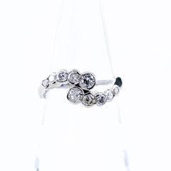 K18WG ホワイトゴールドダイヤモンド0.6ct 9号 リング - メルカリ