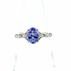2129 タンザナイトダイヤリングPT900プラチナ13号1.28ct - メルカリ