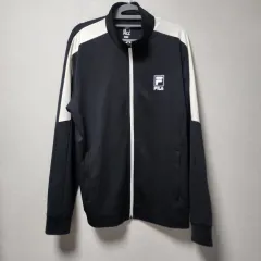 100 FILA フィラ ブラック トラック ジャケット (3057)