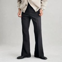 Needles ベロア スラックス パンツ グリーン S フレアシルエット