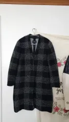 CLUBMONACO 季節の変わり目 CHECK ウールコート Sのサムネイル
