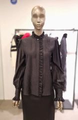 美品✨ガレージオブグッドクロージング フリル付き長袖ブラウス黒 個性 