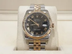 ROLEX デイトジャスト 116231 コンビ 黒文字盤 ローマンのサムネイル
