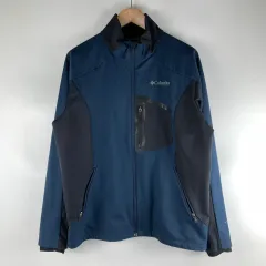 コロンビア Columbia ネイビー ジップアップ トレーナー ジャージ L 260307のサムネイル